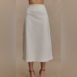 *NWT* Meshki Cecilia Denim A Line Midi Skirt